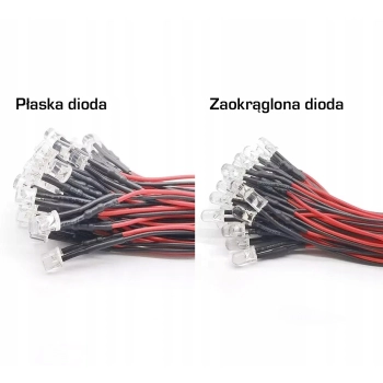 Dioda LED 12V 3 mm - żółta