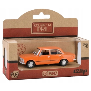 Fiat 125P pomarańczowy - 1:43