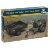 Italeri 0229 - 250 galons Tank Trailer - M101 Cargo Trailer 1:35