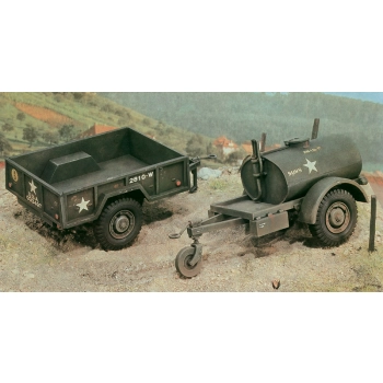 Italeri 0229 - 250 galons Tank Trailer - M101 Cargo Trailer 1:35