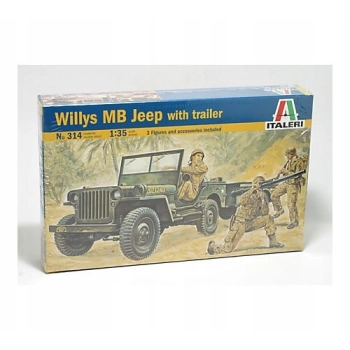 Italeri 0314 - Willys MB Jeep with Trailer 1:35