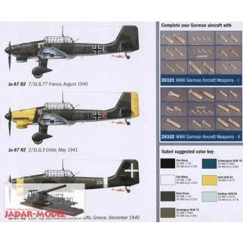 Italeri 1292 - Junkers JU-87 B2/R2 Stuka 1:72