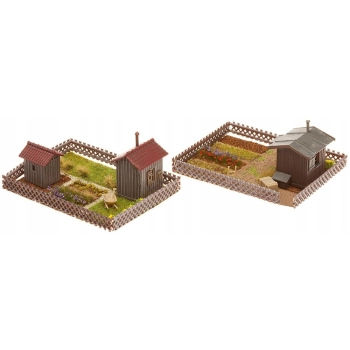 Faller 180494 - 2 ogródki działkowe z szopkami na narzędzia H0 1:87