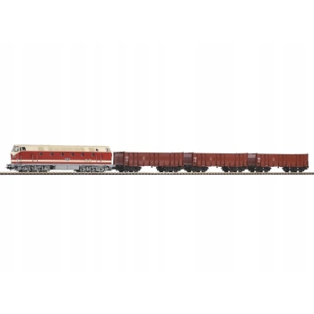 Piko 57138 - Zestaw startowy pociąg towarowy z BR 119 i 3 węglarkami H0