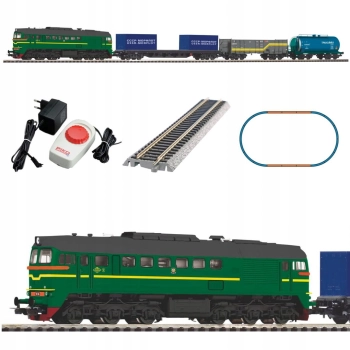 Piko 97940 - Zestaw startowy pociąg towarowy z lokomotywą M62 SZD - H0 1:87