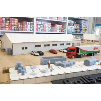 Supermarket Dino TT 1:120 - market sklep na makietę hipermarket